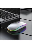 Şarjlı Kablosuz Mouse Bluetooth\2.4ghz RGB Işıklı Sessiz Tıklama Tablet Telefon Bilgisayar Uyumlu - 3