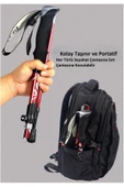 Ayarlanabilir Trekking Batonu Alüminyum Dayanıklı Kaymaz ve Ter Emici Sap - 2 Adet - 6