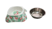 Bobo Kedi Köpek Melamin Mama Su Kabı BO-3138H(A5) 150 ML Flamingo thumbnail 2