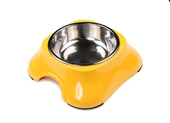 Bobo Melamin Kedi Köpek Mama Su Kabı BO-3138A5 150 ML Sarı - 1