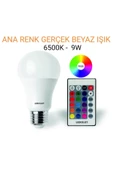 LEDOLET 9w Rgb Led Ampul Renk Değiştiren Kumandalı - 1