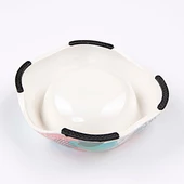 Bobo Melamin Kedi Köpek Mama Kabı BO-3134H(A5) 150 ML Soyut thumbnail 3