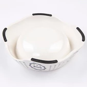 Bobo Melamin Kedi Köpek Mama Kabı BO-3134H(A5) 150 ML Kemik - 3