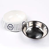 Bobo Melamin Kedi Köpek Mama Kabı BO-3134H(A5) 150 ML Kemik - 2