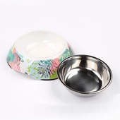 Bobo Melamin Kedi Köpek Mama Kabı BO-3134H(A5) 150 ML Soyut thumbnail 2