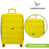 Vegmann Polipropilen (PP) Atlas Sarı Orta Boy Valiz - 8
