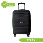 Vegmann Polipropilen (PP) Atlas Siyah Orta Boy Valiz - 1