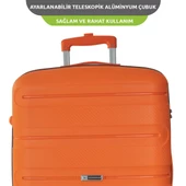 Vegmann Polipropilen (PP) Atlas Turuncu Orta Boy Valiz - 4