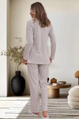 Mecit 6102 Bayan Hamile Lohusa Vizon Uzun Kollu Pijama Takımı - 3