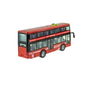 Oyuncak Otobüs İki Katlı Işıklı Sesli Sürtmeli Kırmızı 30 Cm - 2