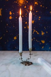 4lü Modern Beyaz Mum - 1