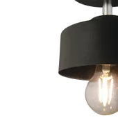 Apliqa Meriç Tekli Siyah Plafonyer Modern Retro Genç Odası Mutfak Salon Avize thumbnail 4