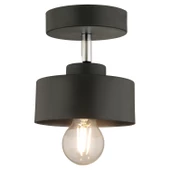 Apliqa Meriç Tekli Siyah Plafonyer Modern Retro Genç Odası Mutfak Salon Avize thumbnail 3