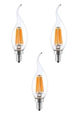 Led Rustik E14 Ampul Kıvrık Uç 6W 3000K Gün Işığı ERD-83 - 1
