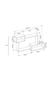 LİFEDECO TV SEHPA UNITESI DUVAR RAFI 96 CM - 4