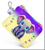 Coral High Pembe Turkuaz Fil Bozuk Para Çantası - Kız Çocuk thumbnail 1