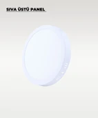 18W Sıva Üstü Yuvarlak Led Panel Gün Işığı 4000K thumbnail 3