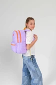Kaukko Kids Lila Turuncu Kız Çocuk Ortaokul ve Günlük Sırt Çantası thumbnail 4