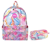 Me Çanta Slazenger PVC Flower Okul Sırt Çantası ve Kalemlik Seti thumbnail 1