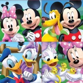 Educa 12+16+20+25 Parça Mickey Mouse Puzzle - Taşıma Çantalı - 2