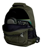 Jacbag Black Üç Bölmeli Günlük ve Seyahat Haki Sırt Çantası thumbnail 3