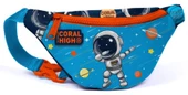 Coral High Lacivert Mavi Astronot Üçlü Okul Çantası ve Bel Çantası Seti - Erkek Çocuk thumbnail 5