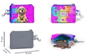 Coral High Mor Pembe Köpek Bozuk Para Çantası - Kız Çocuk thumbnail 2