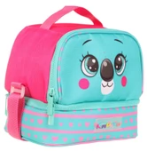 Kaukko Kids İki Gözlü Isı Yalıtımlı Kız Çocuk Sevimli Koala Yeşil Beslenme Çantası thumbnail 1