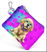 Coral High Mor Pembe Köpek Bozuk Para Çantası - Kız Çocuk thumbnail 1