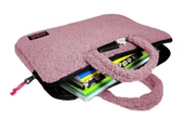 Jacbag Teddy Peluş Pembe Kız Çocuk Notebook Laptop ve Evrak Çantası - 3
