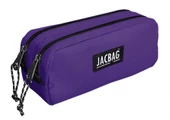 Jacbag Mor İki Gözlü Okul Kalem Çantası - Kız Çocuk - 1