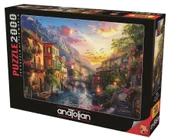Anatolian 2000 Parça Akdeniz Kasabası Puzzle - Onur Aslan thumbnail 2