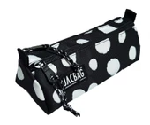 Jacbag Dual Prime İki Bölmeli Üçgen Siyah Beyaz Benekli Kadın/Kız Çocuk Kalem Çantası thumbnail 3