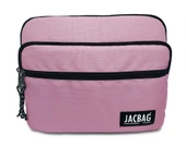 Jacbag Açık Pembe Üç Cepli Tablet Telefon Not Defteri El Çantası - Kız Çocuk/Kadın - 1