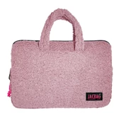 Jacbag Teddy Peluş Pembe Kız Çocuk Notebook Laptop ve Evrak Çantası - 1
