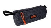 Jacbag Teddy Silindir Peluş Kalem Çantası Gri - Turuncu - 1