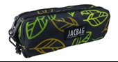 Jacbag Yaprak Desenli İki Gözlü Okul Kalem Çantası - Kız ve Erkek Çocuk - 1