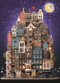 Anatolian 1000 Parça Amsterdam Starry Night Puzzle - Yasin Yaman thumbnail 2