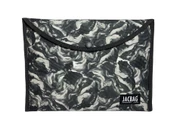 Jacbag Gri Kamuflaj Erkek A4 Çıtçıtlı Dosya Defter Tablet ve Evrak Çantası - 1