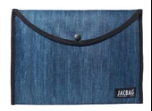 Jacbag Kot Desenli Erkek A4 Çıtçıtlı Dosya Defter Tablet ve Evrak Çantası - 1