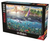 Anatolian 2000 Parça San Francisco Köprüsü Puzzle - Adrian Chesterman thumbnail 1