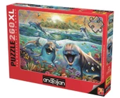 Anatolian 260 Parça XL Kahkaha Puzzle - Yunus Balıkları - Adrian Chesterman thumbnail 1