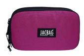 Jacbag Çift Kapaklı Organizer Lastikli Düzenletici Kalemlik - Koyu Pembe - Kız Çocuk/Kadın - 2