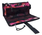 Jacbag Twin Masa Üstü Çift Bölmeli Kalem Çantası Pembe Kamuflaj thumbnail 2