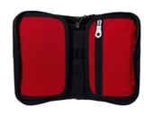 Jacbag Kırmızı Sert Kapaklı Lastikli Düzenleyici Organizer Kalemlik thumbnail 2