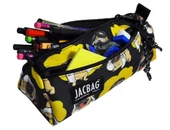 Jacbag Dual Prime İki Bölmeli Üçgen Siyah Sarı Pilot Köpek Erkek Kalem Çantası - 1