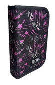 Jacbag Pembe Geometrik Sert Kapaklı Lastikli Düzenleyici Organizer Kalemlik - 1
