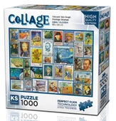 Ks Games 1000 Parça Vincent Van Gogh Posta Pulları Puzzle - Ebru Yıldırım thumbnail 2