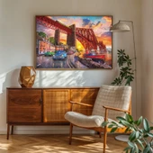 Ks Games 1500 Parça Forth Bridge At Sunset(Life Under The Bridge) Puzzle - Dominic Davison thumbnail 2