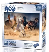 Ks Games 1000 Parça Vahşi Koşan Atlar Puzzle - Sally Curtis thumbnail 1